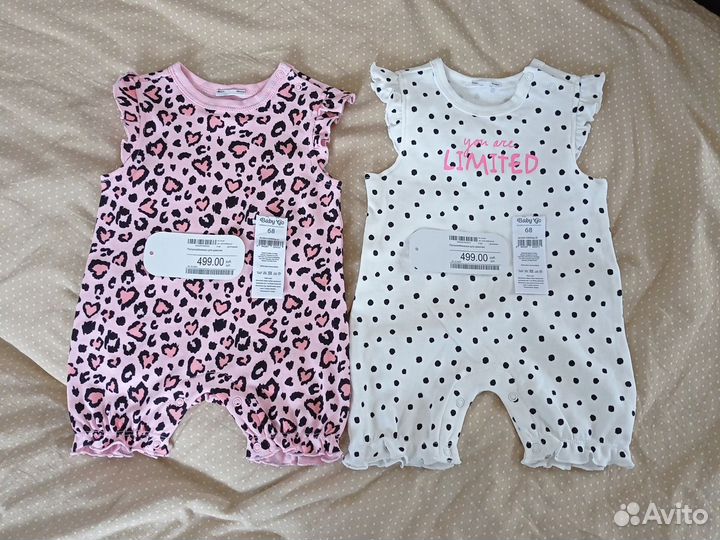 Боди для девочки, новые, размер 68