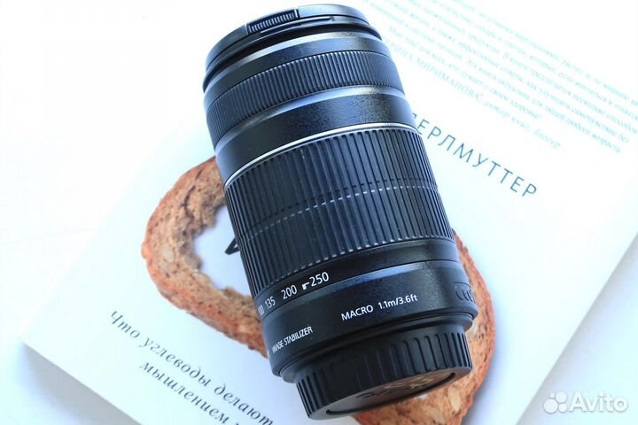 Объектив Canon EF-S 55-250 f5.6 (без автофокуса)