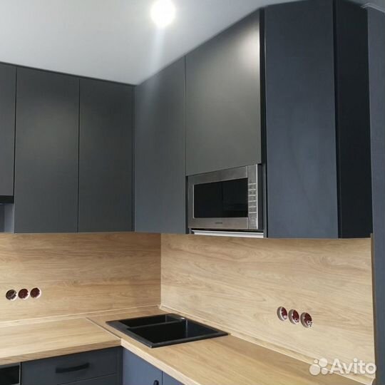 Кухня графит под ключ с гарантией