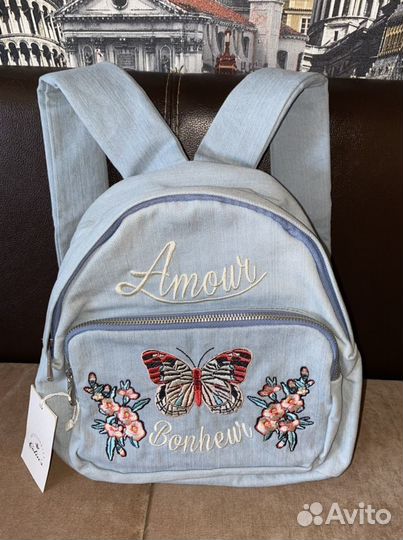 Новый джинсовый рюкзак Colins