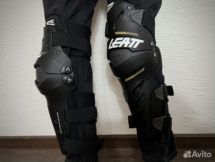 Leatt Dual Axis Knee & Shin Guard, Черный