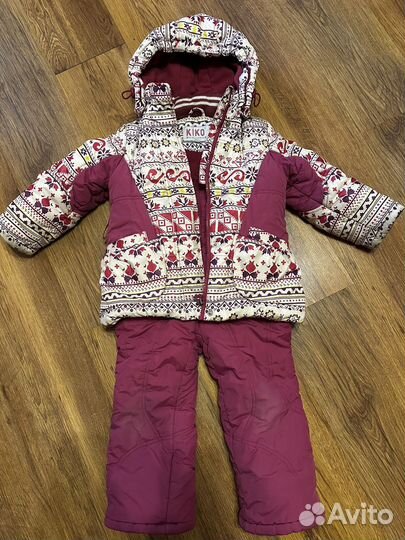 Зимний костюм для девочки 98