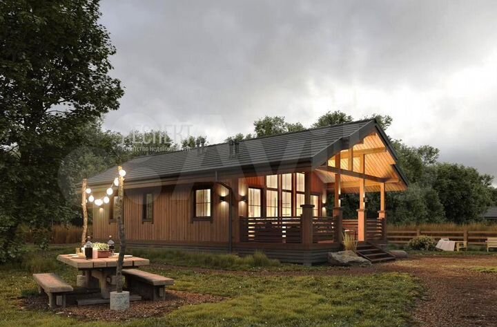 Дом 80 м² на участке 6 сот.