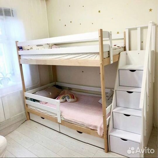 Двухъярусная кровать комбинированная 180х80