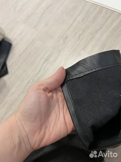 Брюки кожаные для беременных 48