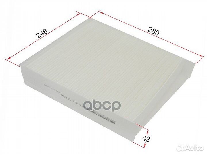 Фильтр салона volvo S60 00-10/S80 98-06/V70