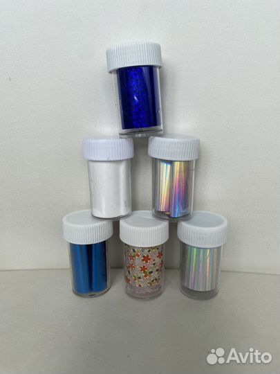 Фольга, поталь, наклейки для дизайна ногтей