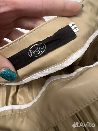 Юбка из искусственной кожи