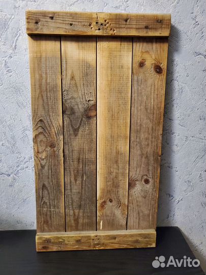 Картина на старых амбарных досках 