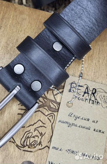 Ремень ручной работы из натуральной кожи