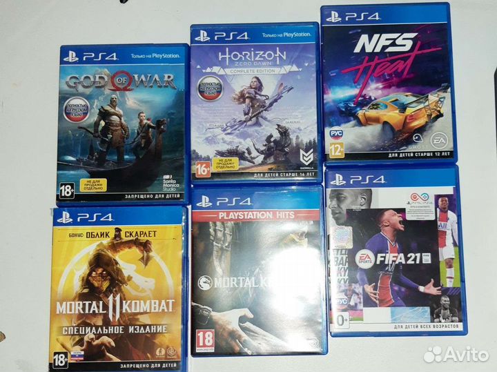 Sony PlayStation 4 Slim 1000 Gb, CUH-2208B+6 игр