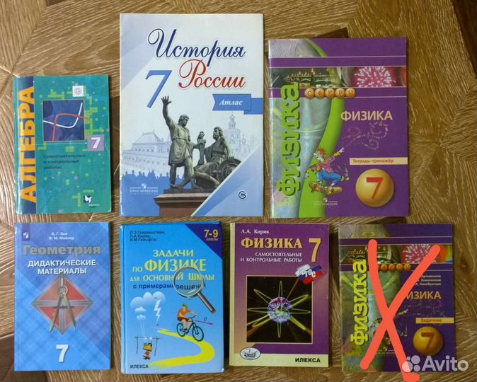 Алгебра, геометрия, физика, история - 7 класс