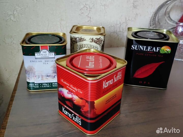 Жестяные коробки из под чая