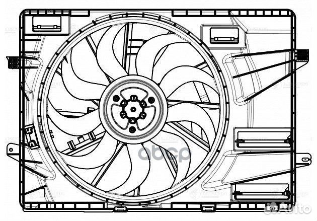Электровентилятор охлаждения для а/м KIA K5 (20