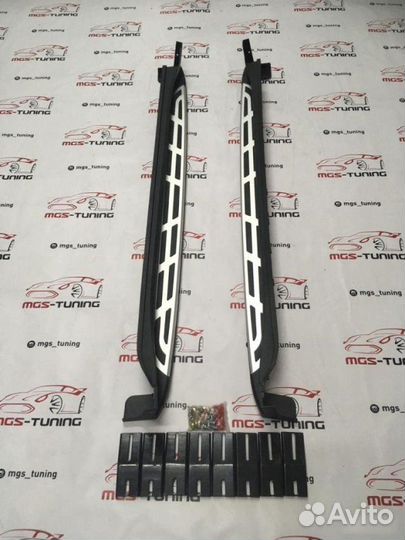 Пороги KIA Sportage 15+ дизайн 3