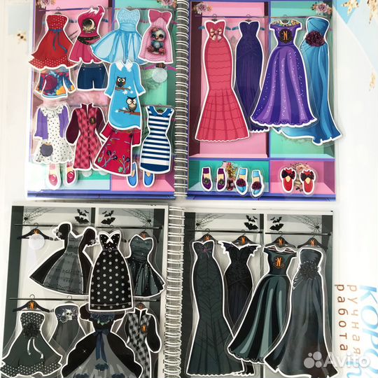 Куколки Венсдей и Энид на липучках