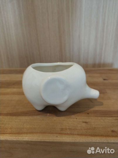 Керамический глазурованный горшок 'Слон'