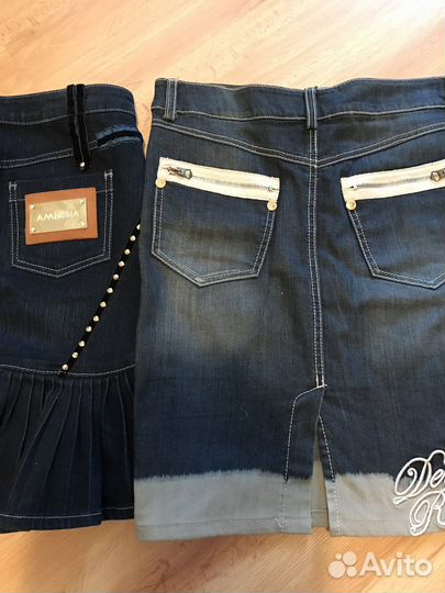 Юбка джинсовая ретро, пиджак винтаж, платье, 46р