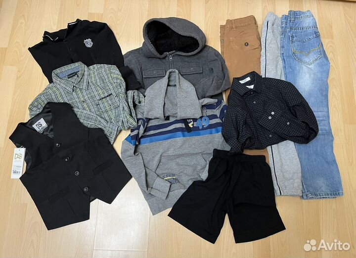 Пакетом одежда для мальчика на рост 134