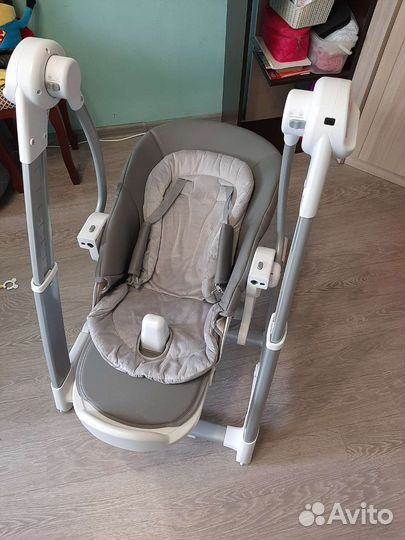 Электро-качели+стульчик для кормления+бустер