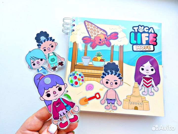 Альбомы с играми на липучках Тока Бока