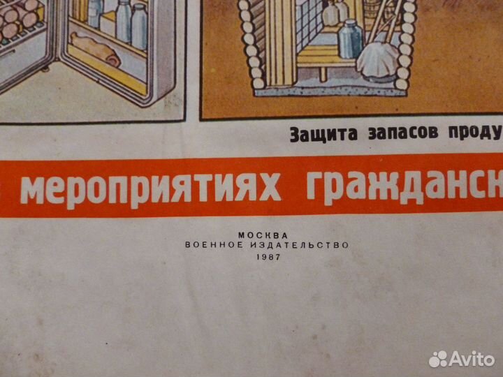 Плакат ссср, 1987 год, 