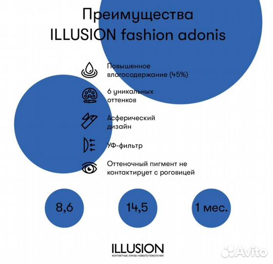 Цветные линзы с диоптриями на -2,5