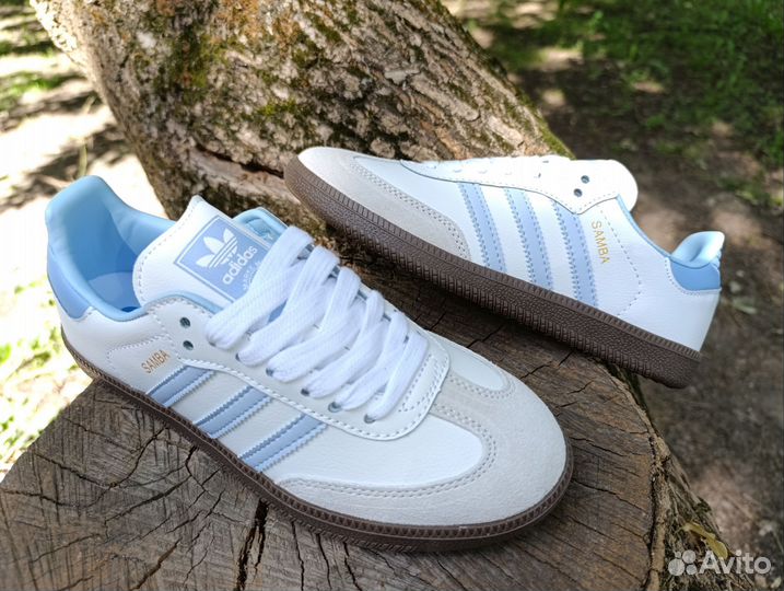 Adidas Samba halo blue