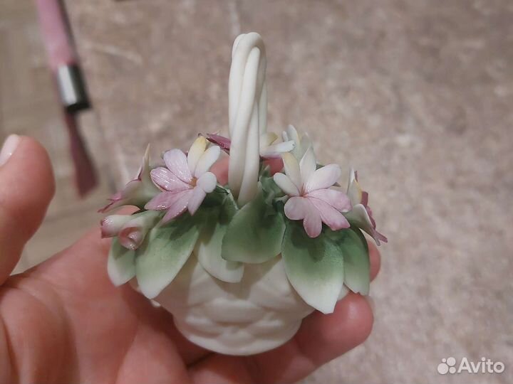 Фарфоровая корзинка каподимонте