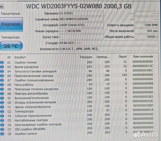 Жесткий диск WD Re 2 тб 3.5