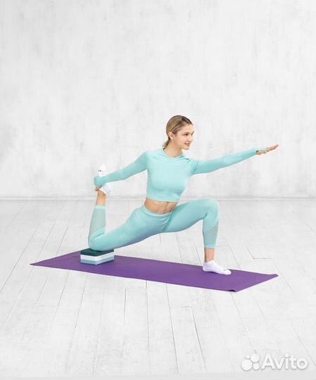 Блок для йоги высокой плотности 22,8 х 15,2 x 10см