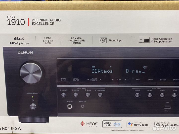 AV-ресивер Denon AVR-S760H