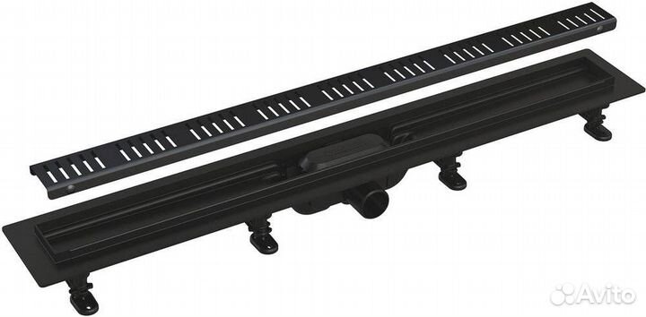 Душевой лоток AlcaPlast APZ10black 950 с решеткой и опорами