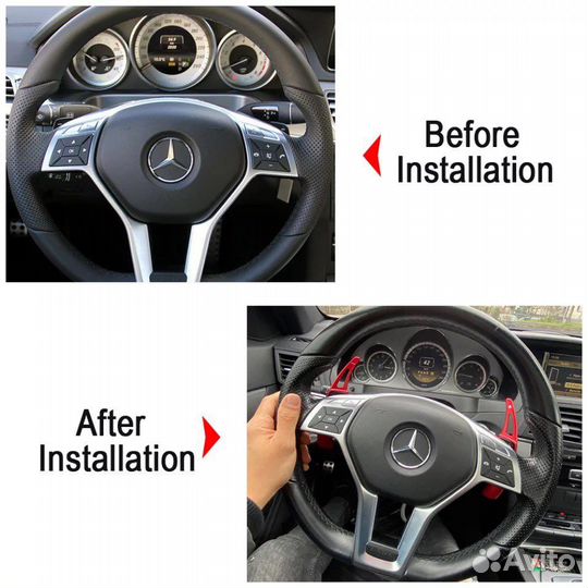 Лепестки подрулевые Mercedes-Benz AMG