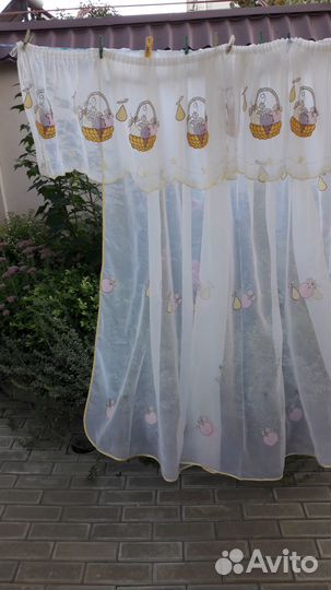 Тюль на кухню б/у