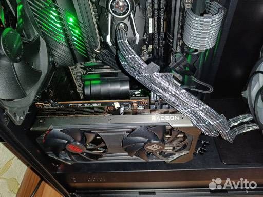 Райзер pcie 3.0 x16 x16 на шлейфе 15см