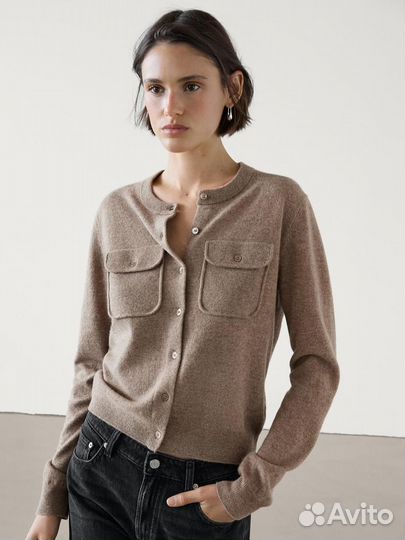 Кашемировый кардиган Massimo Dutti XS, S, M, L