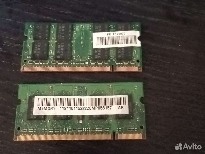 Оперативная память ddr2 для ноутбука 1 gb