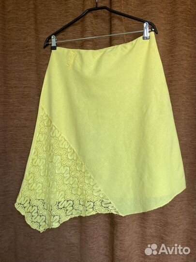 Юбка женская 48 50 Италия хлопок/ лен