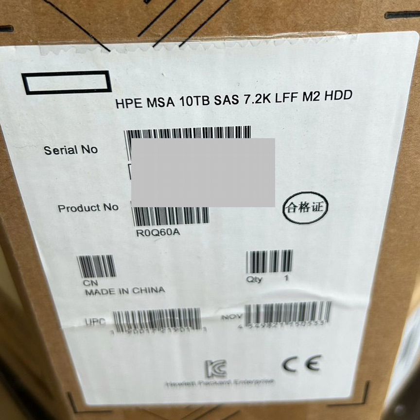 [R0Q60A] Жесткий Диск Hp 10tbp13250-001 Msa