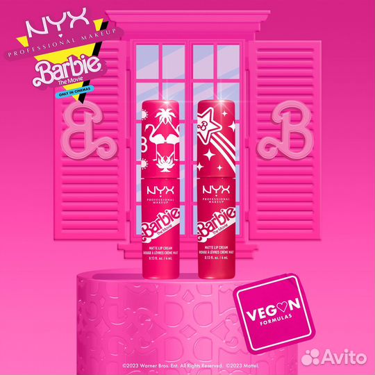 Матовая помада NYX Barbie 01