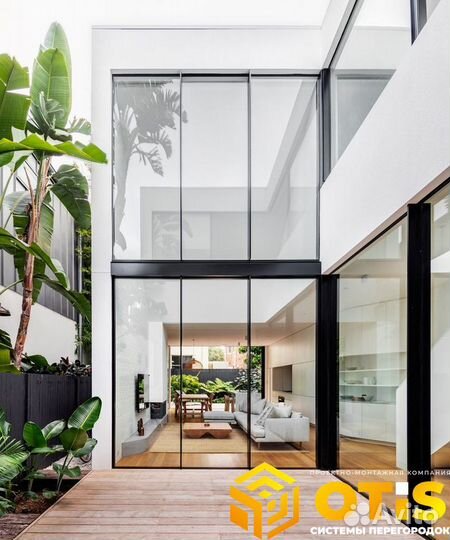 Остекление Фасадов/Безрамная сдвижная система