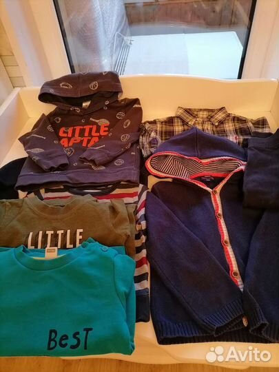 Вещи пакетом для мальчика 86 92