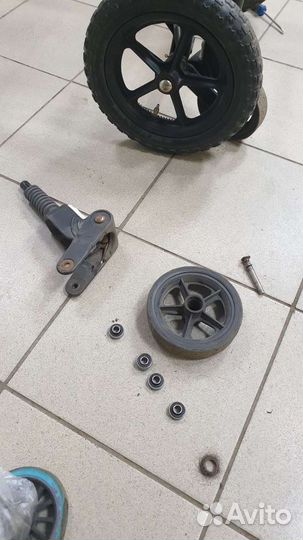 Бугабу ремонт колеса детской коляски