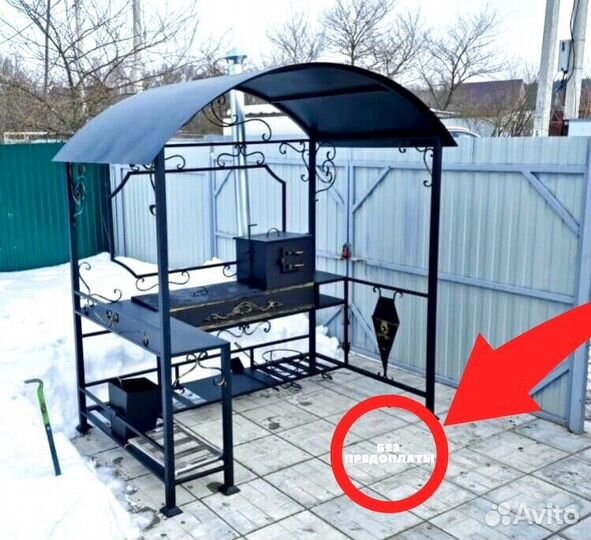 Беседка с мангалом