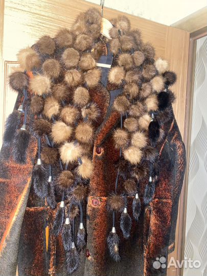 Шикарный воротник норковый