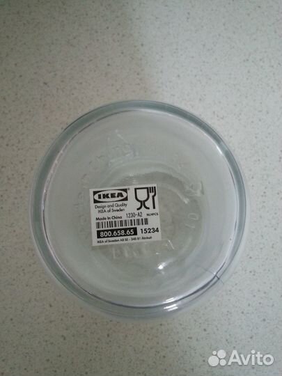 Банка с крышкой Korken (1л.) (IKEA) (Новая)