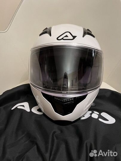 Мотошлем детский acerbis carlino KID, белый, р.T52