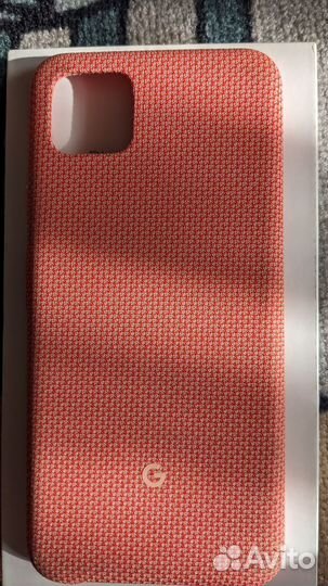 Fabric case Google pixel 4 xl коралловый цвет