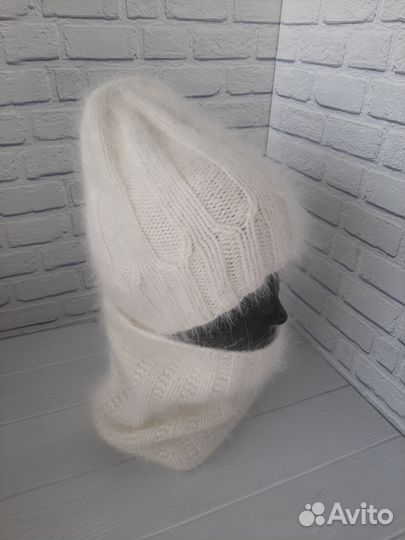 Шапка бини снуд